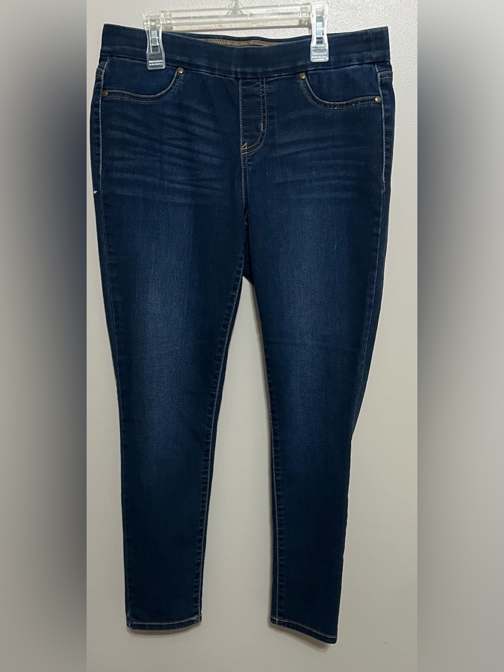New Directions Women's Stretch Pull On Skinny Jeans Tummy Control Size 10PR